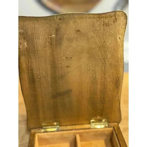 Wood Jewelry Box w Velvet interior, Mid-Century Modern “Fashioned By Farrington - Picture 7 of 13